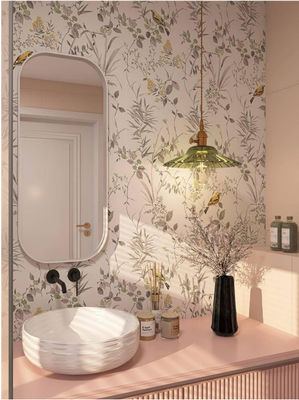 comprar Aparência moderna Tamanho personalizável Padrão de flores Chapa cerâmica para decoração de cozinha e banheiro online manufacture