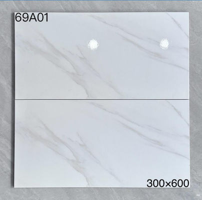 Buy Bathroom Kitchen Polished Marble Ceramic Tile 300x600 Bright Wall Stone online manufacture
