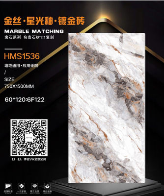 Buy Custom White Carrara Catalina Polished Ceramic Tile Big Slab 750x1500 online manufacture