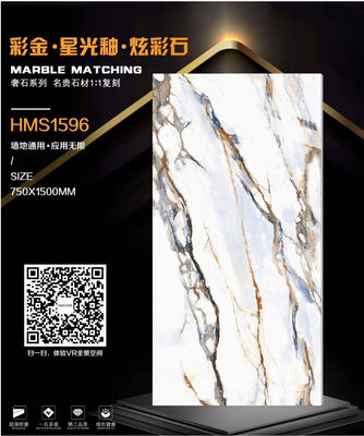 Buy Textured Floor Wall Marble Ceramic Tile For Living Room Shower 10mm Thickness online manufacture