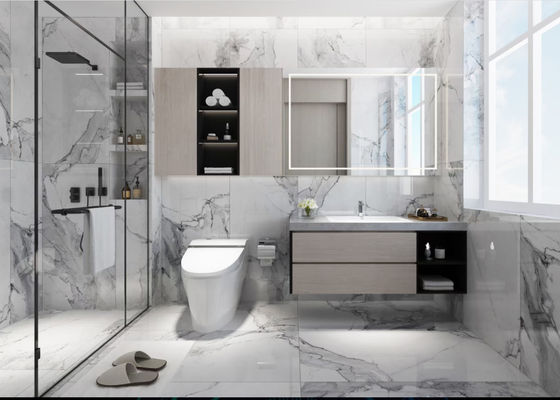 Buy ODM 750x1500 Full Body Grey Ceramic Porcelain Floor Tiles Kitchen For Bathroom online manufacture