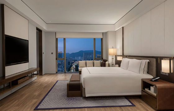 satın al Restoranlar için Tamamen Monte Edilmiş Ceviz Ahşap Modern Otel Mobilya Oda Paketleri online manufacture