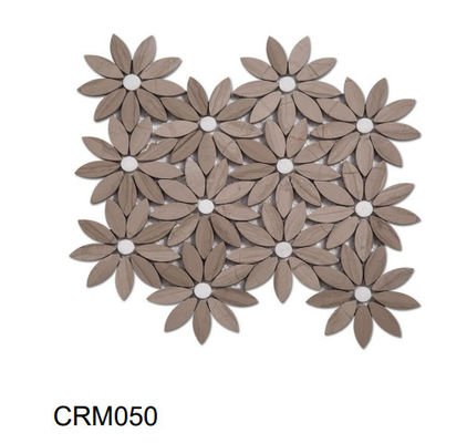 Buy Mosaic White Marble Backsplash Kitchen Mesh On Mounted Glazed Vitrified Tiles online manufacture