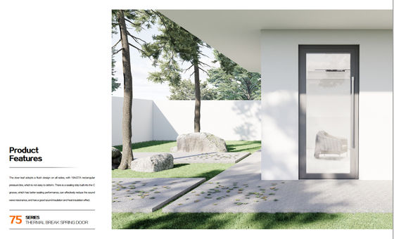 kopen ODM Glazen Aluminium Commerciële Deuren Draairamen Voor Badkamer online manufacture