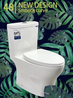 Beli Toilet WC Keramik Satu Potongan dengan Siphon Jet Flushing dan Dual-Flush untuk Kamar Mandi Modern online manufacture