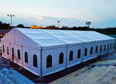 Tenda Kanopi Rangka Aluminium PVC Tugas Berat 20x10 OEM