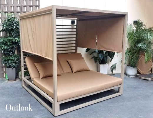 OEM Adjustable Leisure Relaxing Beach Daybed Quick Drying Sunbed Lounge Chair Outdoor Furniture