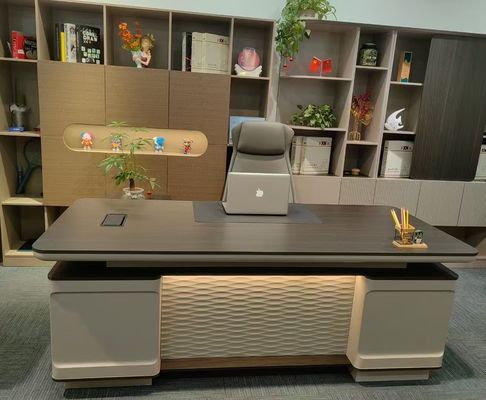 Executive Ergonomic Table And Chair Desk Set For Office MFC MCF Vật liệu gỗ dán