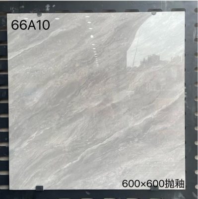 600x600mm Glossy Finish Acid-Resistant Porcelain Tile for Interior Walls