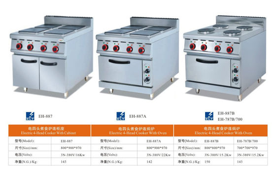 Floorstanding 4/6 Burner Commercial Stove Cooker Range For Restaurant OEM