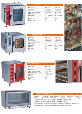 Electric Commercial Catering Equipment Multifunctional Oven Stainless Steel 120L