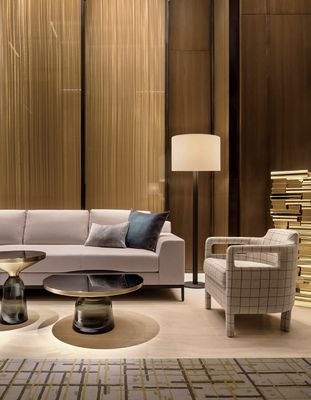 MDF Chipboard Rosewood Modern Hotel Furniture Sets Bedroom & Living Room Project