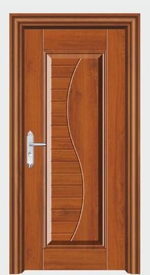 Solid Timber Membrane Plywood Door For Bedroom Moisture Proof