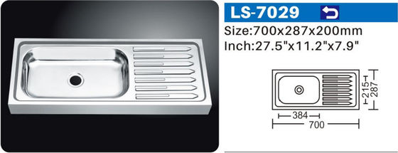 OEM 33x19 Roestvrij staal keuken wastafels Undermount Singel Bowl