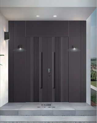 Outdoor Aluminium Doors And Windows 304SUS Stainless Steel Safety Gate Front Entrance