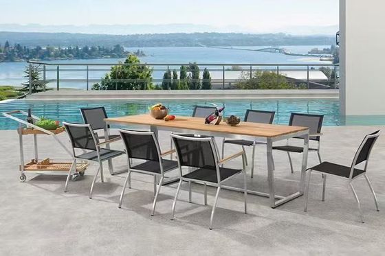 Restaurant PE Boho Rattan Coffee Table Coffee Aluminum All Weather Wicker Patio Table Chair