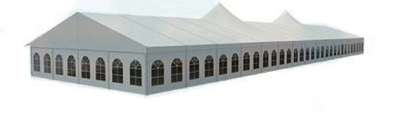 Pencetakan UV Kustom Tenda Luar Ruangan Besar Rangka Galvanis Untuk Acara Aktivitas Pameran Dagang