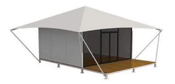PVDF Waterproof Membrane Structured Tent For Hotel Tent And Family Resort
