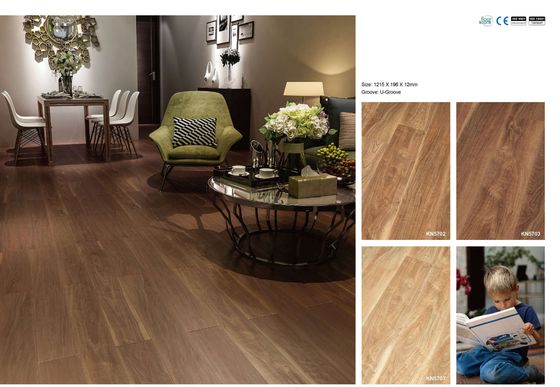 Waterproof Laminated Hdf Engineered Wood Flooring Grey 8mm